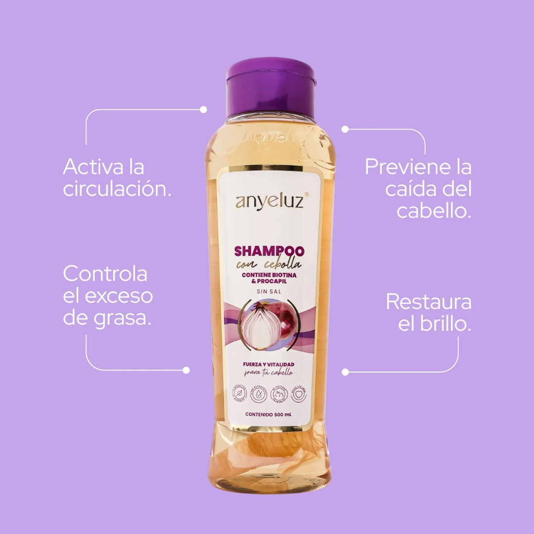 Shampoo Con Cebolla - Anyeluz
