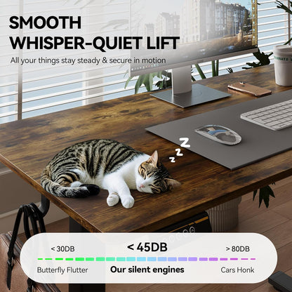 Escritorio Eléctrico De Altura Ajustable, De 60 X 120 Cm