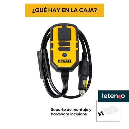 Adaptador Inversor De Corriente Carro De 12v A 110v, 140w Ca