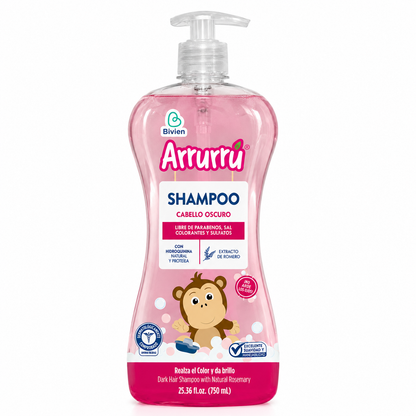 Shampoo Para Cabello Oscuro Arrurrú Para Bebés Niños 750 mL