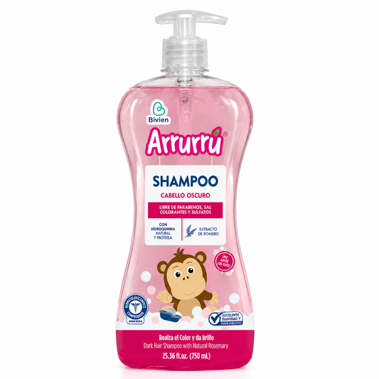 Shampoo Para Cabello Oscuro Arrurrú Para Bebés Niños 750 mL