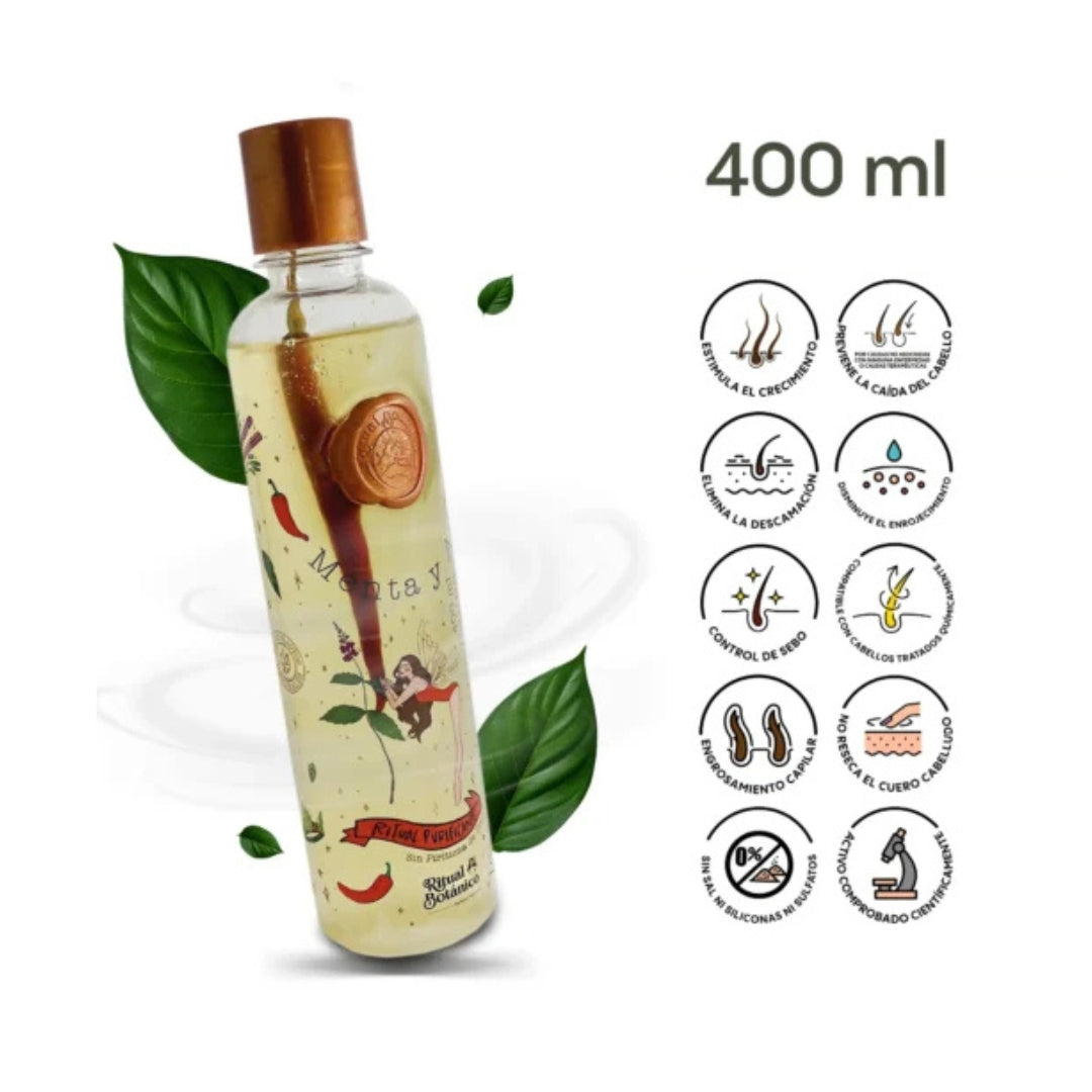 Shampoo Control Caspa con menta y ají - Ritual Botánico