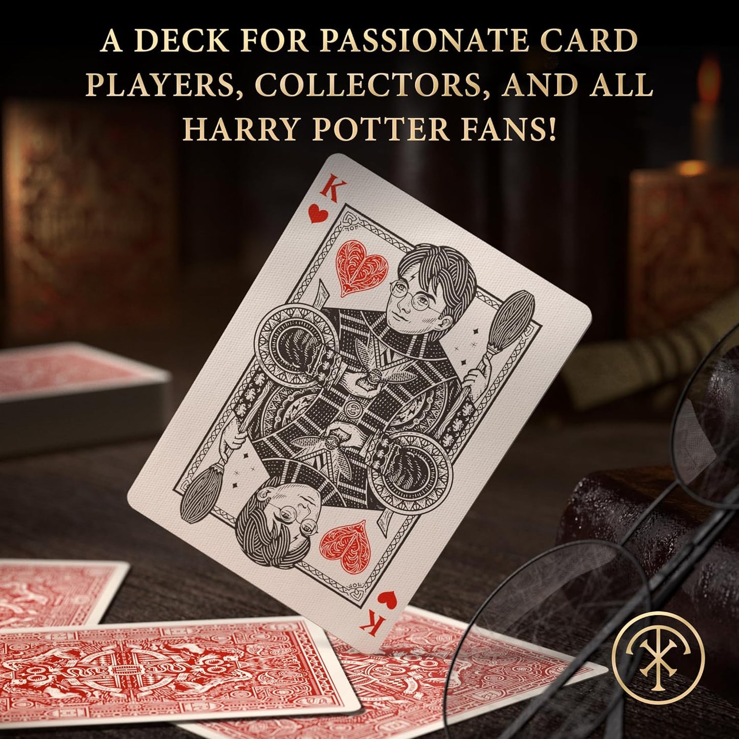 Baraja Cartas Poker Premium Edición Harry Potter Gryffindor