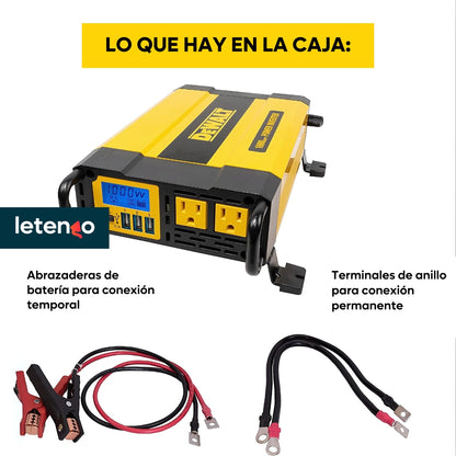 Inversor De Corriente Dewalt Dxaepi1000 De 1000w Hasta 2000w