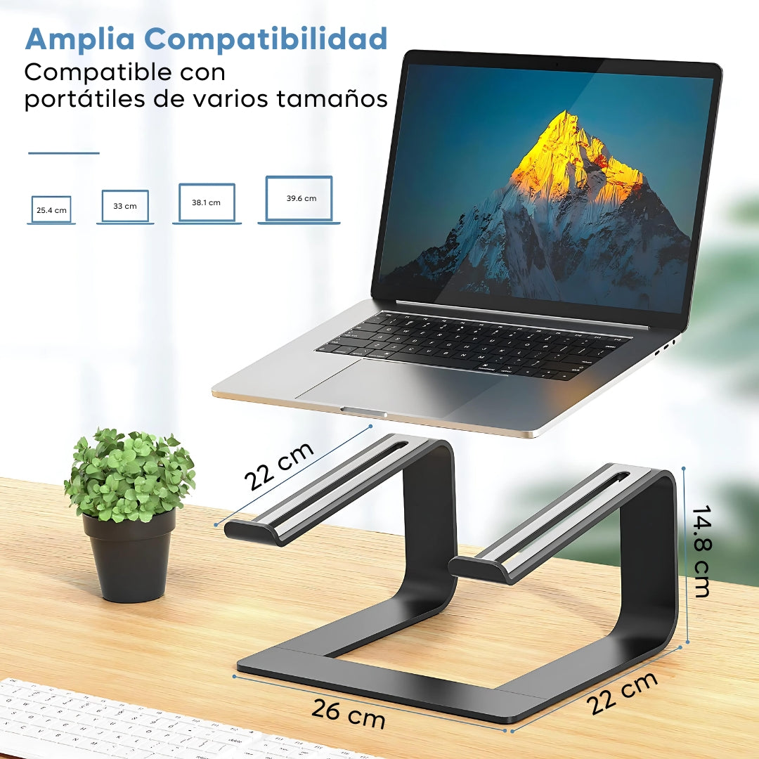 Base Soporte Ergonómico Para Pc Portátil Laptop Aluminio Mac