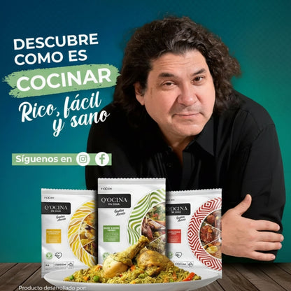 Pack 3 Bases Culinarias Fuxion (1 Roja, 1 Verde y 1 Amarilla)