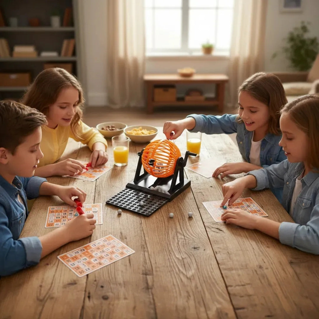 Bingo Lotto Juego De Mesa Familiar 90 Balotas 48 Cartones