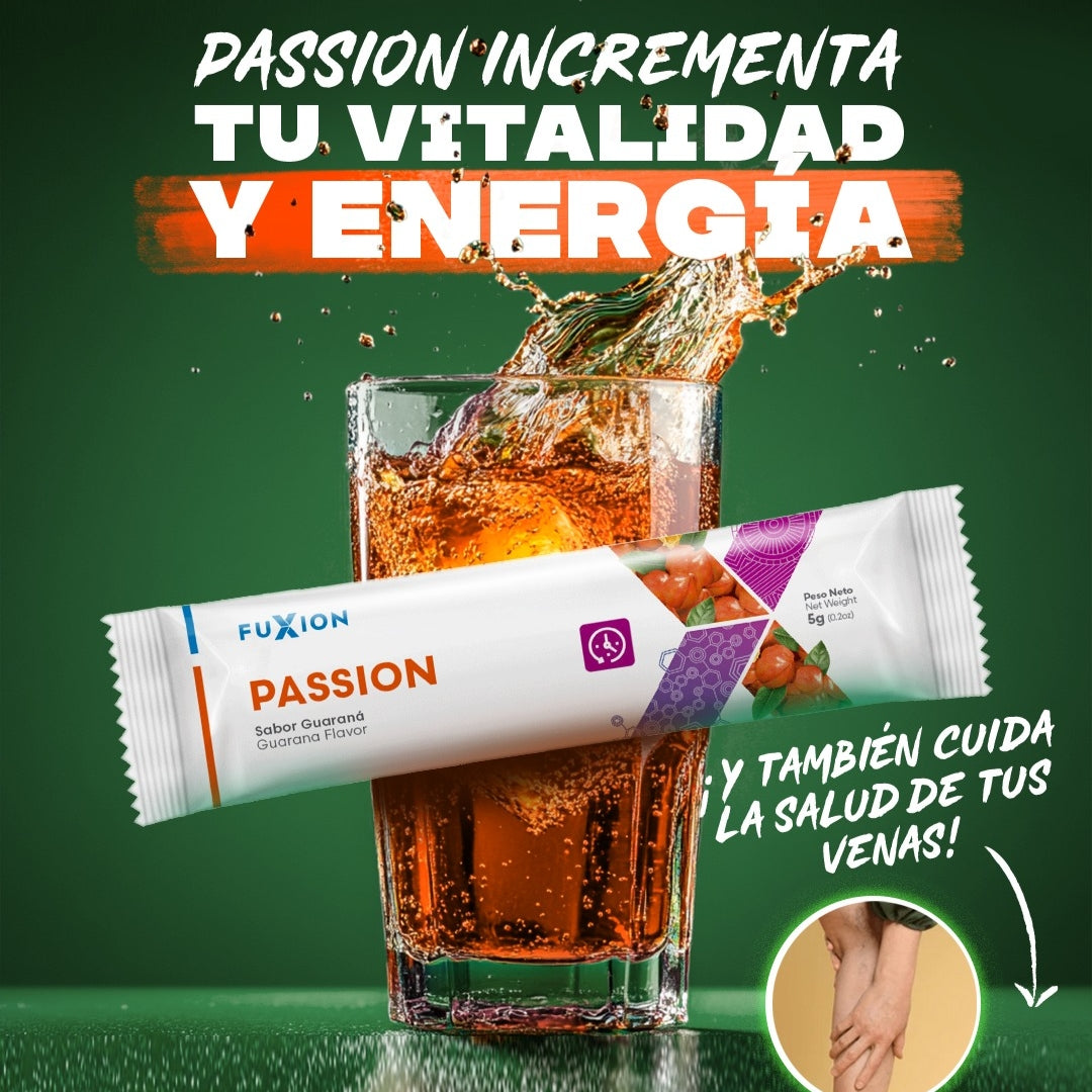 Passion Fuxion Deseo Y Energía - 28 Sobres