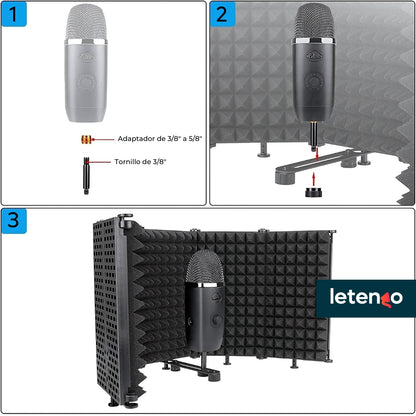 Paneles De Aislamiento Para Micrófono Fantaseal Filtro Pop