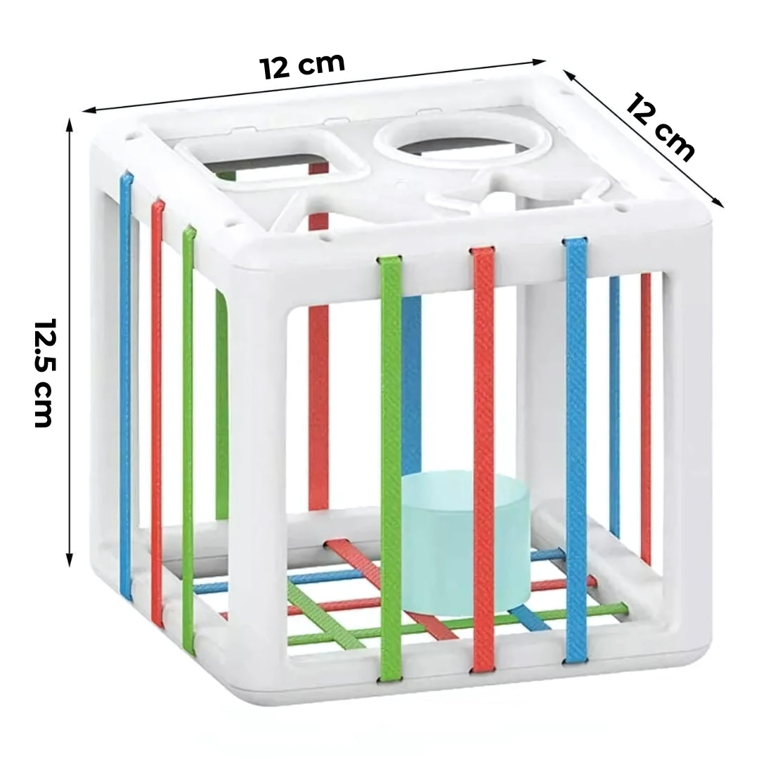 Juguete Montessori Cubo De Encajar Figuras Didácticas Para Bebé y Niño.