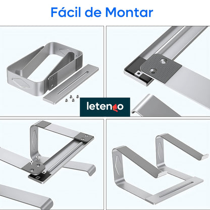 Base Soporte Ajustable Pc Portátil Laptop Ergonómic Aluminio