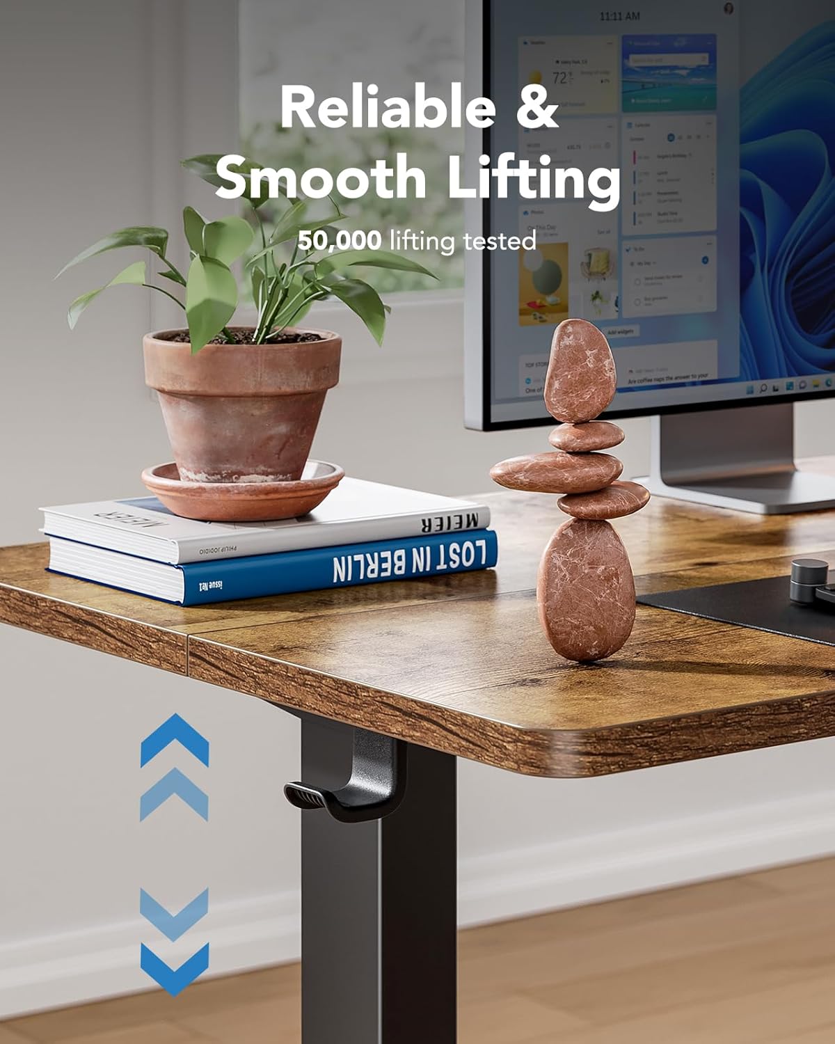 Escritorio Eléctrico De Altura Ajustable 60 A 120 Cm