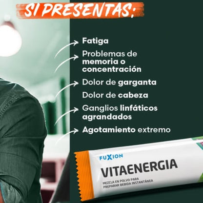 Vitaenergía Fuxion Vitaminas, Minerales,  Antioxidantes, Aminoácidos - 30 Sobres