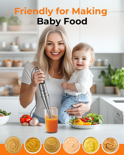 Batidora De Inmersión Koios Licuadora De Mano 5 En 1, 1100w