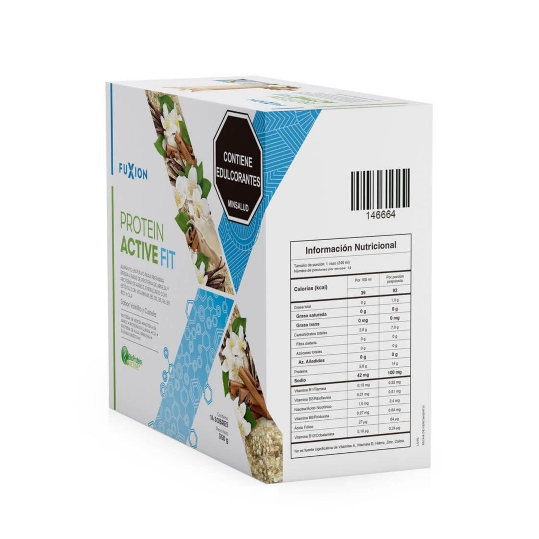 Proteína Activa Fit Fuxion Gym Sabor Vainilla - 14 Sobres