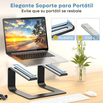 Base Soporte Ergonómico Para Pc Portátil Laptop Aluminio Mac