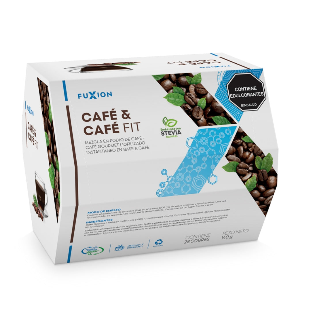 Café Fit Fuxion Control de Peso, Energía y Bienestar - 28 Sobres