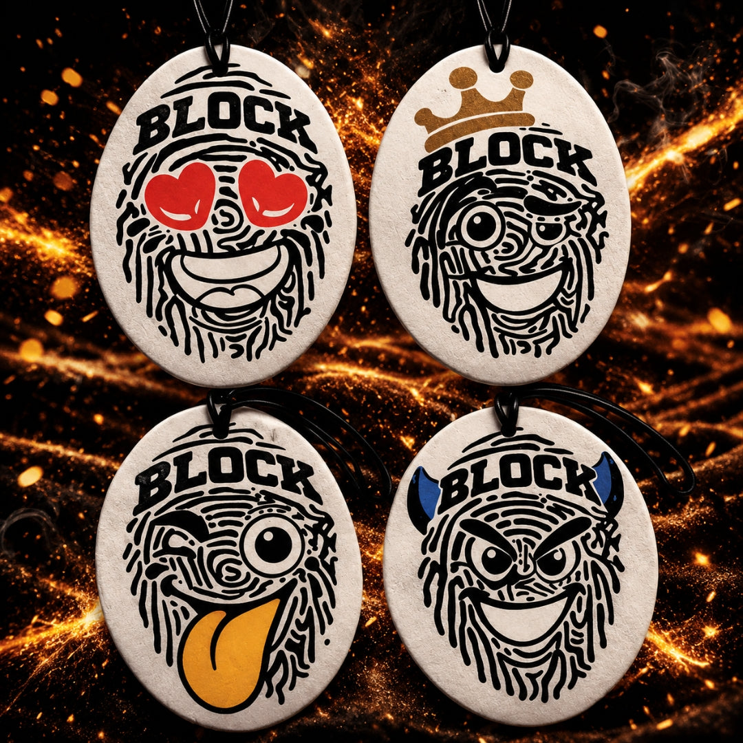 Ambientador Colgante Emojiblock by Carblock Perfume Millonario