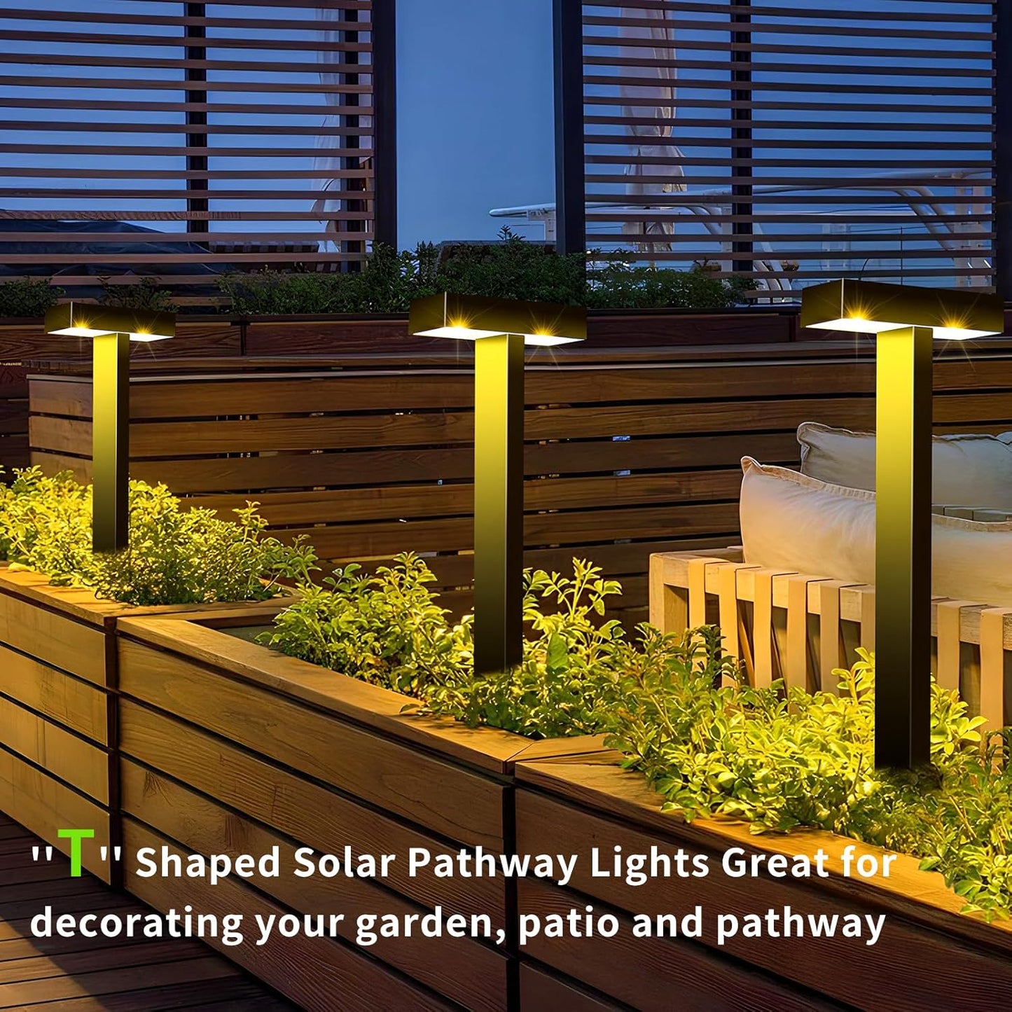 Luces Para Exteriores Impermeables De Jardín Con Panel Solar