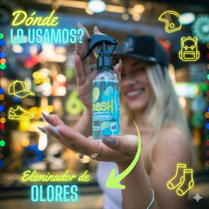 Kit x3 Spray Eliminador De Olores Fresh Cleaner Para Gorras, Zapatos, Cascos, Bolsos