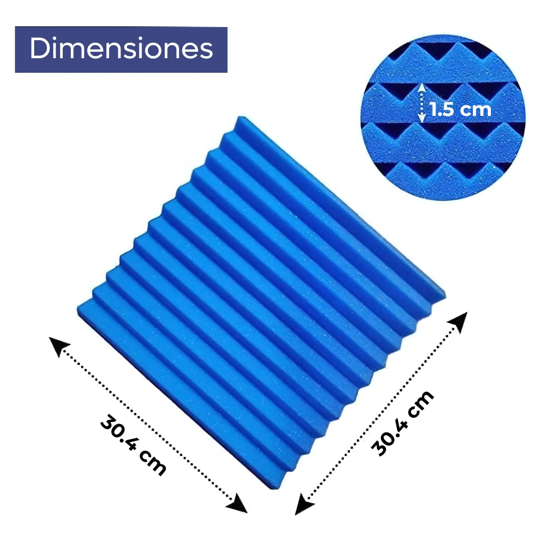 Paquete De 50 Paneles De Espuma Acústica Aislamiento Estudio