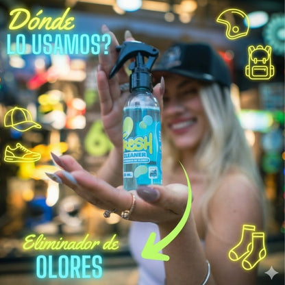 Spray Eliminador De Olores Fresh Cleaner Para Gorras, Zapatos, Cascos, Bolsos