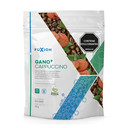 Capuchino Café Ganomas Fuxion Fortalece Sistema Inmune - 28 Sobres