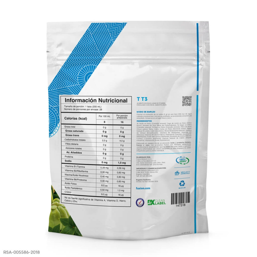 Thermo T3 Fuxion Quemador De Grasa Y Control De Peso - 28 Sobres