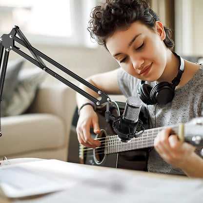 Brazo Soporte Ajustable Para Micrófono Cámara Celular Webcam