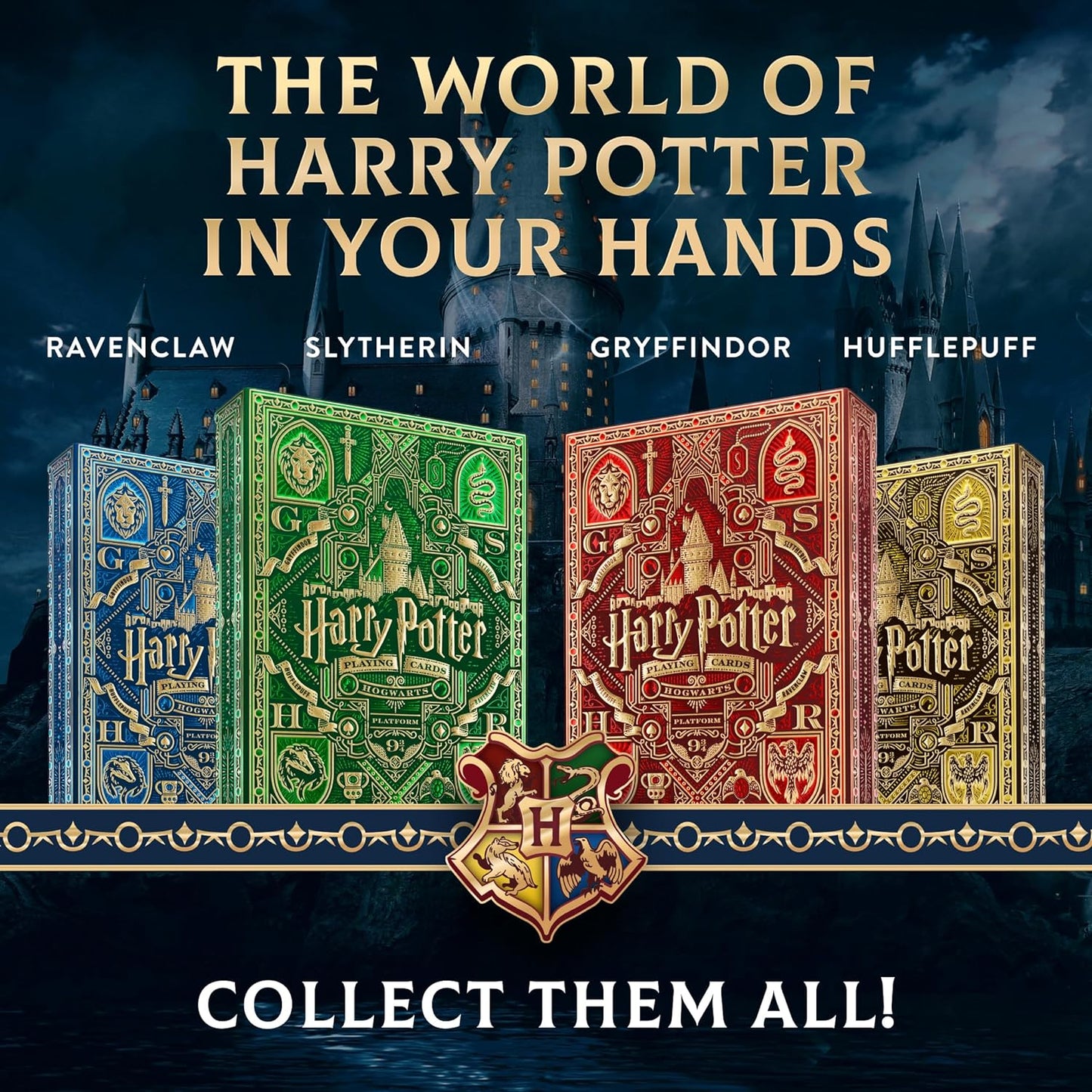 Baraja Cartas Poker Premium Edición Harry Potter Gryffindor