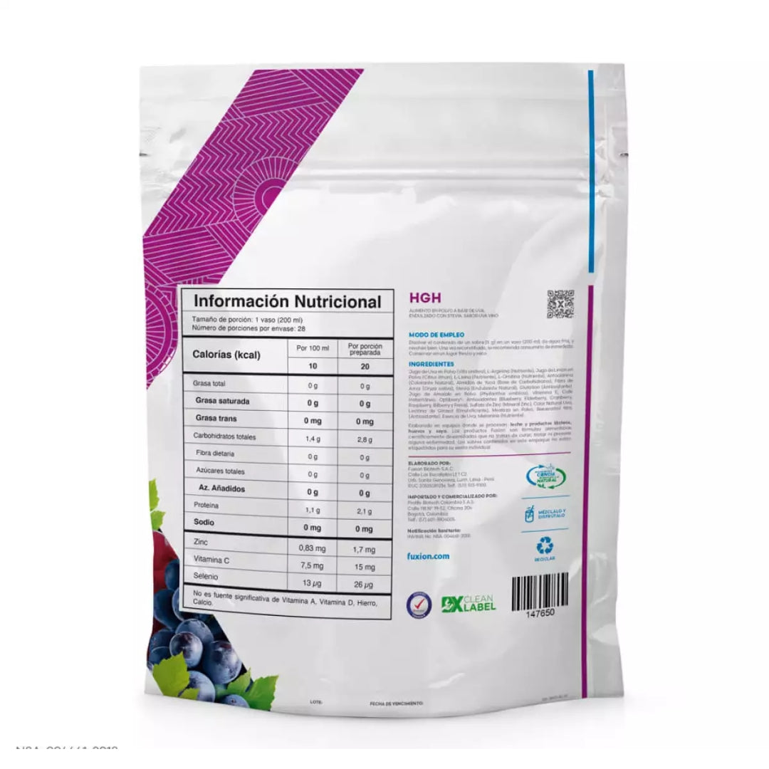 Hgh Fuxion Resveratrol Antienvejecimiento - 28 Sobres