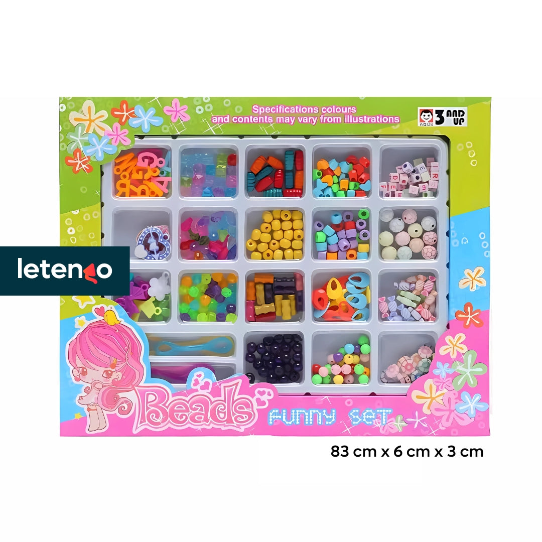 Kit Infantil Bisuteria Chaquiras Peinados Pulseras Joya Niña