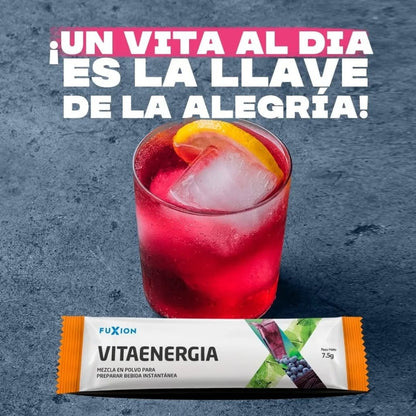 Vitaenergía Fuxion Vitaminas, Minerales,  Antioxidantes, Aminoácidos - 30 Sobres