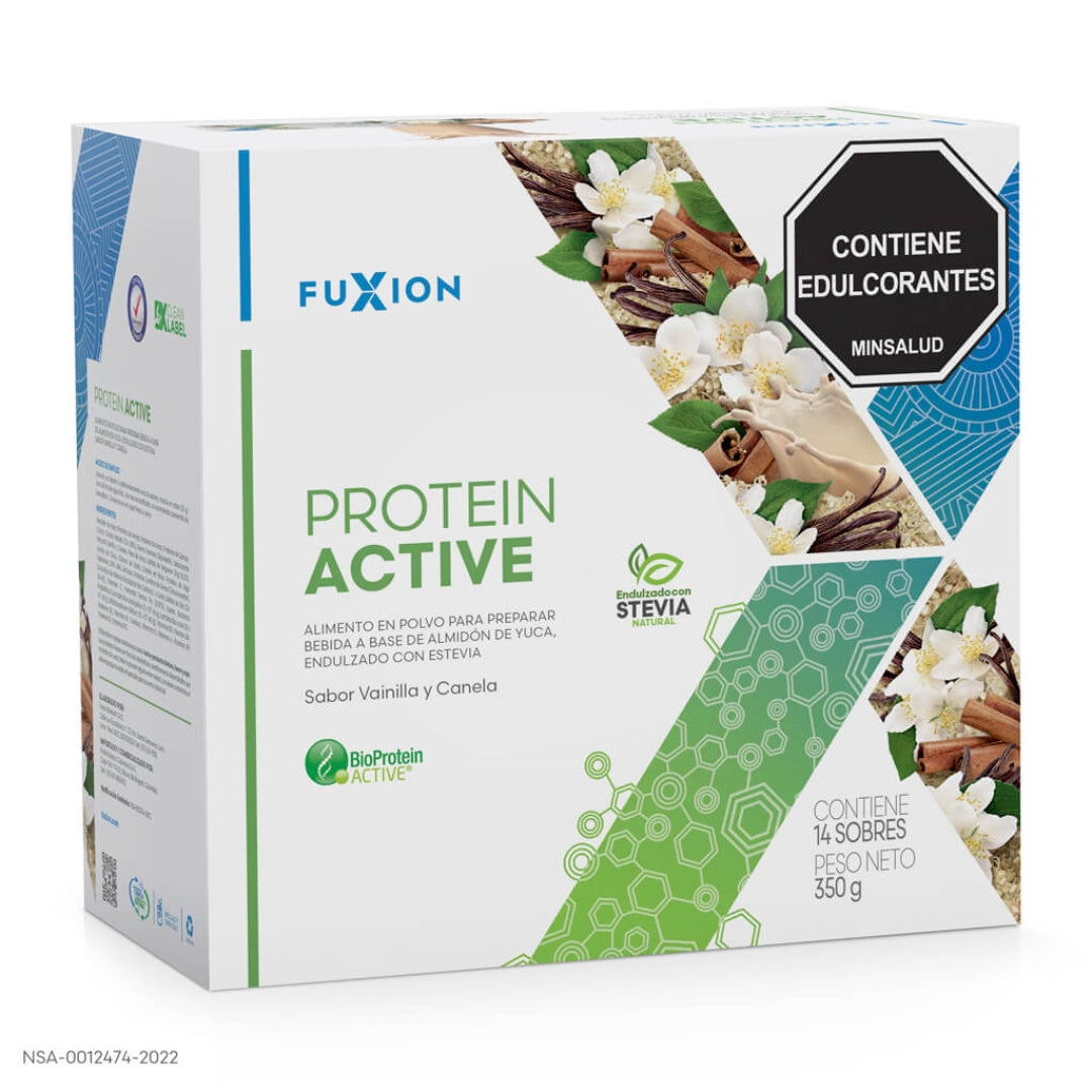 Proteína Activa Fuxion Tonifica  SaborVainilla y Canela - 14 Sobres (Copia)