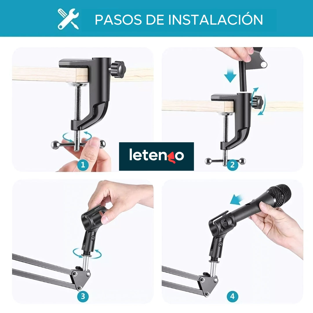 Soporte De Brazo Tijera Ajustable Neewer Nb-3 Para Micrófono