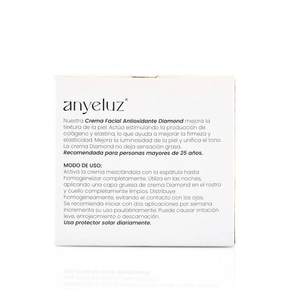 Crema Facial Antioxidante Diamond Mejora La Textura De La Piel  - Anyeluz