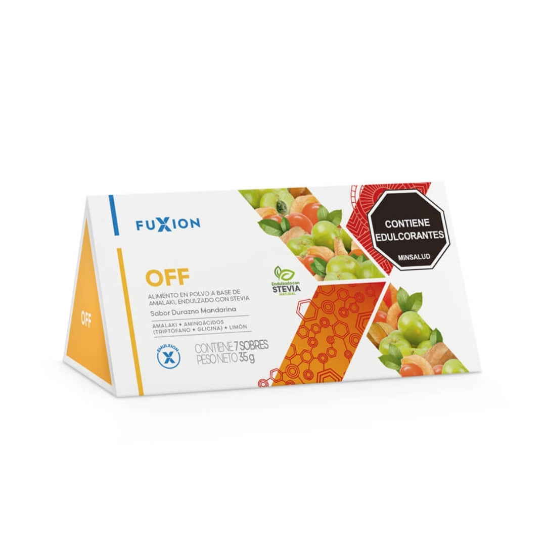 Off Fuxion Relajación y Calma Mental, Reduce Estrés, Duerme Mejor - 7 Sobres