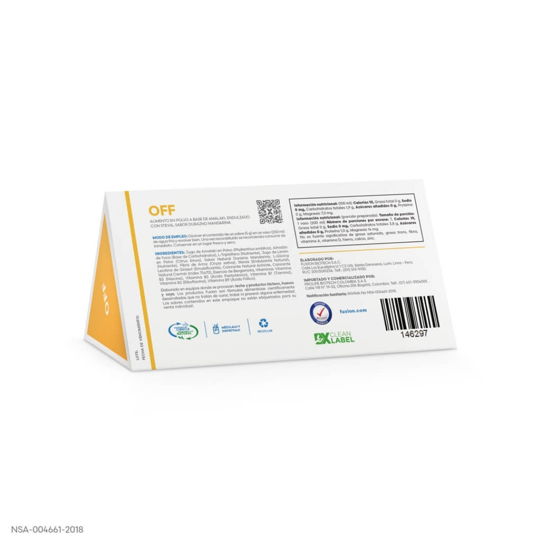 Fuxion Off Relaja Reduce Estrés - 7 Sobres