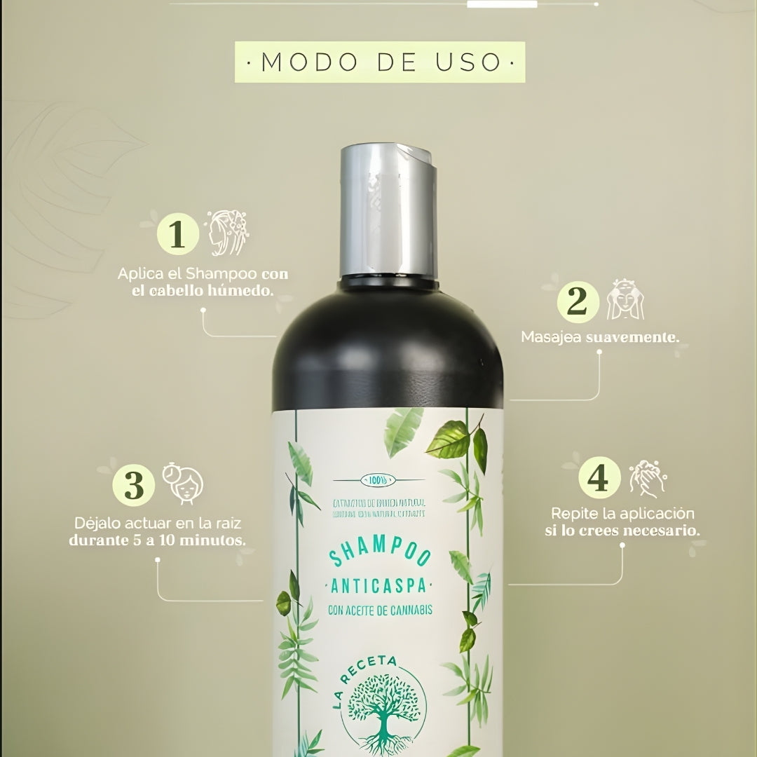 Shampoo Anticaspa 500 mL - La Receta