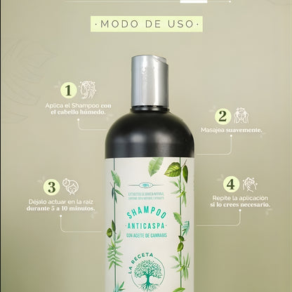 Shampoo Anticaspa 500 mL - La Receta