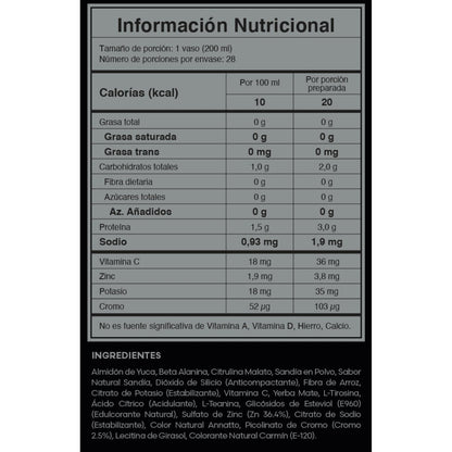 Presprt Fuxion Más Rendimiento - 28 Sobres