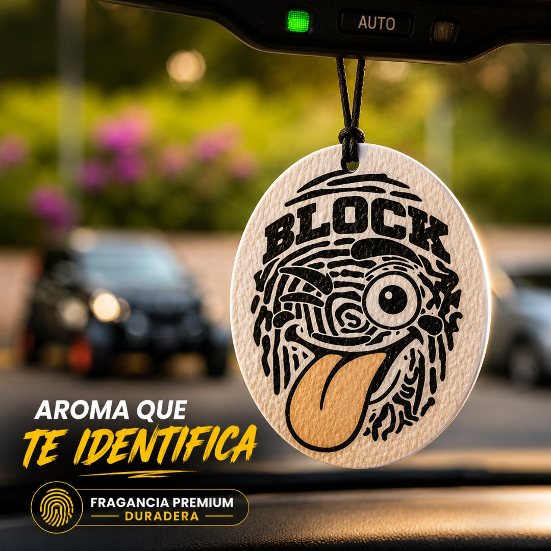 Ambientador Colgante Emojiblock by Carblock Perfume Millonario