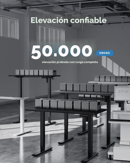 Escritorio Eléctrico De Altura Ajustable 60 A 120 Cm