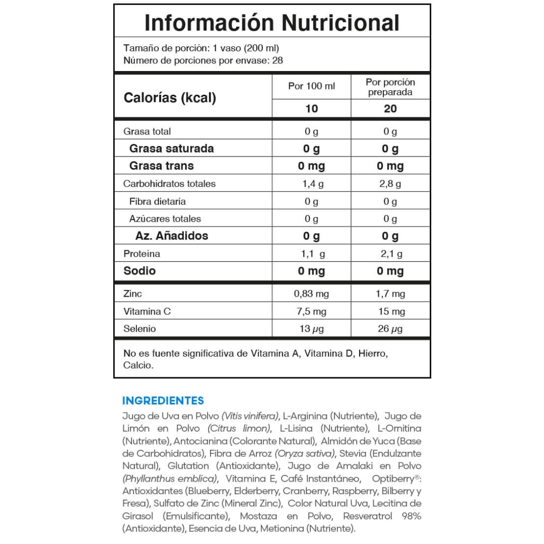 Hgh Fuxion Resveratrol Antienvejecimiento - 28 Sobres