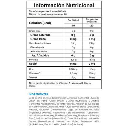 Hgh Fuxion Resveratrol Antienvejecimiento - 28 Sobres