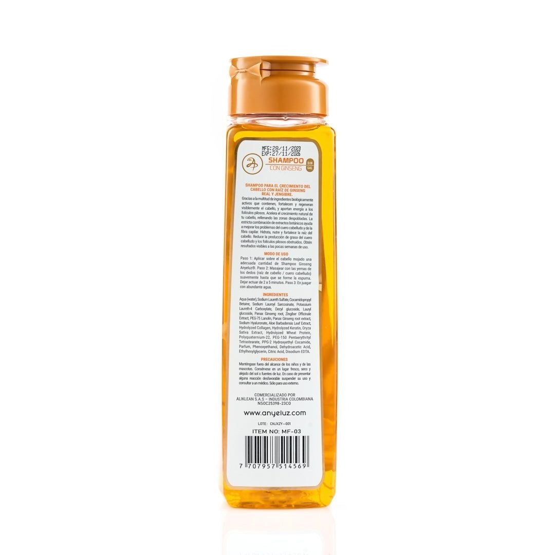 Shampoo Con Ginseng - Anyeluz
