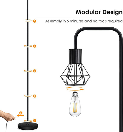 Lámpara De Pie Led Para Habitación Oficina Sala Moderna