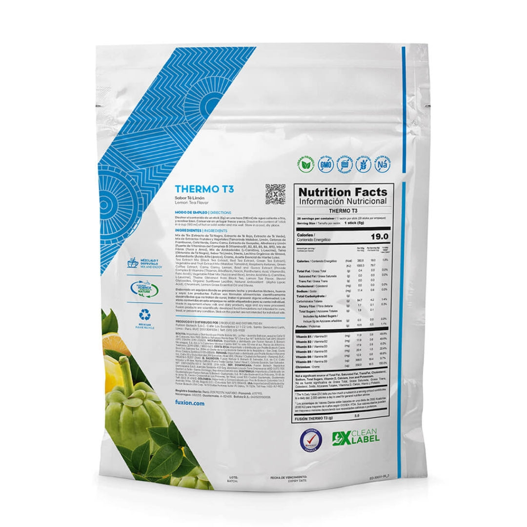 Thermo T3 Fuxion Quema Grasa, Adelgaza - 28 Sobres