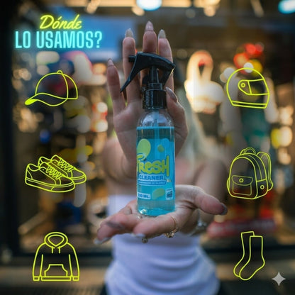 Kit x3 Spray Eliminador De Olores Fresh Cleaner Para Gorras, Zapatos, Cascos, Bolsos