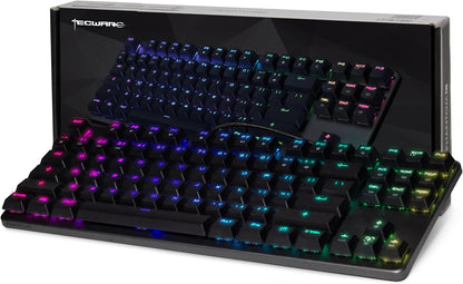 Teclado Mecanico Gaming 80% Tecware Phantom L Low Profile Teclado Negro Rgb Idioma Inglés Us Tw-kb-pl-zobr Qwerty